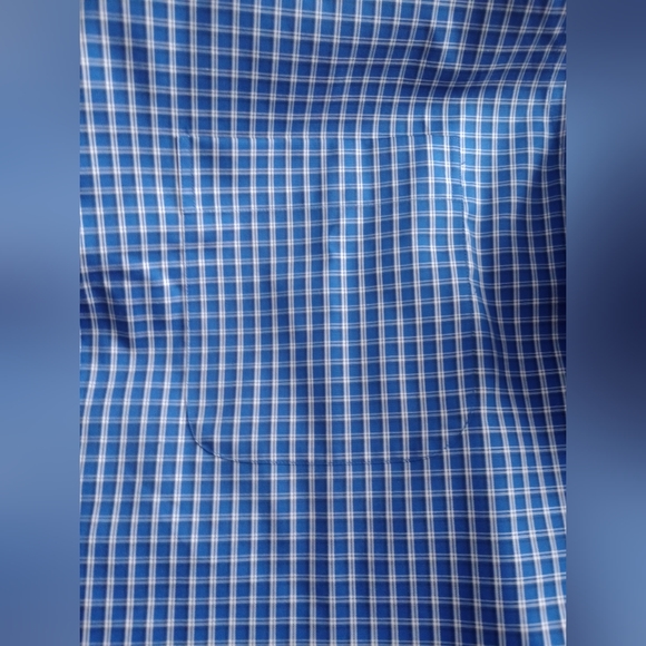 Wrinkle Resistant Button Up Shirt  Men  size XL Blue New With Out Tags Casual - Picture 3 of 6